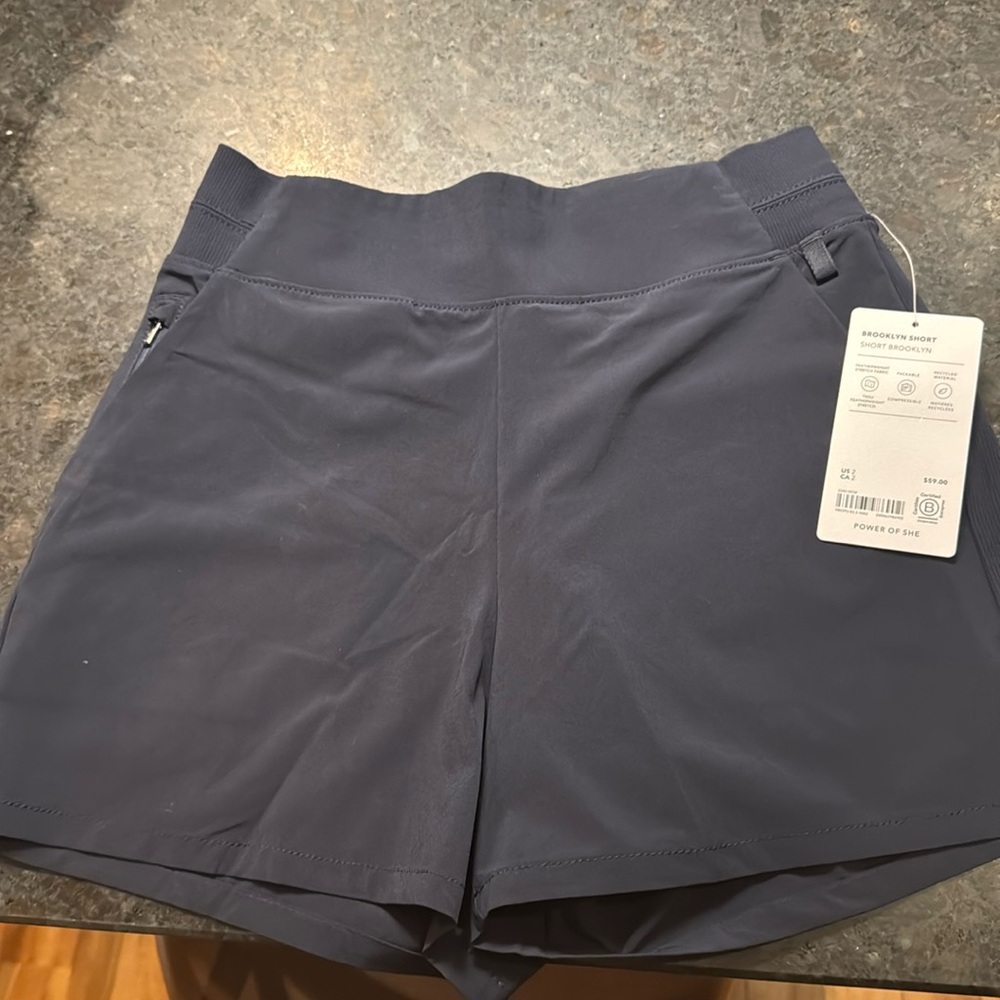 Athleta Brooklyn Short - Navy Blue- Sz 2 fit like a size 0